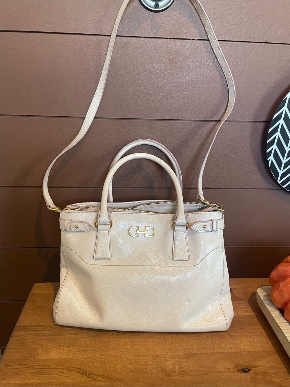 Salvatore Ferragamo two way shoulder bag